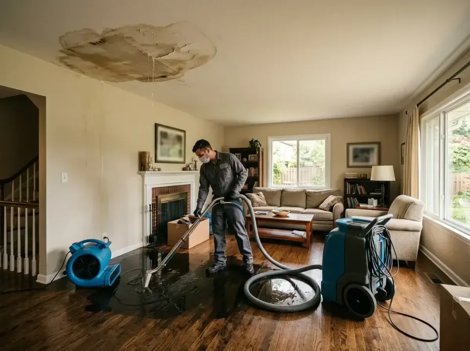 attic-pipe-burst-ceiling-drip-008 — frequently asked questions, Water Damage Restoration & Carpet Care in Fox Point, WI